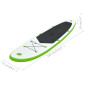 Ensemble de planches SUP gonflables Vert et blanc