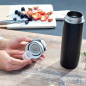 Leifheit Bouteille thermos Flip 600 ml Noir