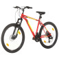 Vélo de montagne 21 vitesses Roues de 27,5 pouces 42 cm Rouge