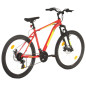 Vélo de montagne 21 vitesses Roues de 27,5 pouces 42 cm Rouge