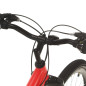 Vélo de montagne 21 vitesses Roues de 27,5 pouces 42 cm Rouge