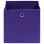 Boîtes de rangement 4 pcs Violet 32x32x32 cm Tissu