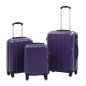 Valise rigide 3 pcs Violet ABS