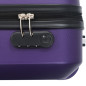 Valise rigide 3 pcs Violet ABS