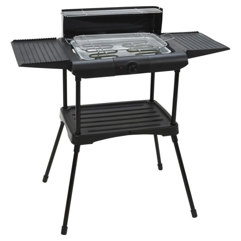 ProGarden Barbecue électrique sur support 2000 W Noir