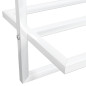 Porte serviettes Blanc 95x25x22 cm Fer