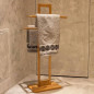 Bathroom Solutions Porte serviettes Bambou 38x32,5x70 cm