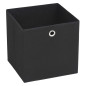 Boîtes de rangement 10 pcs Tissu intissé 28x28x28 cm Noir