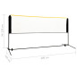 Filet de badminton réglable 300x103x94 158 cm Métal 