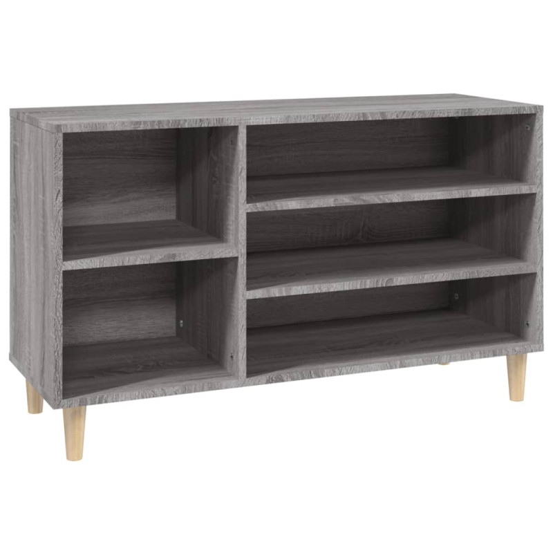 Armoire à chaussures Sonoma gris 102x36x60 cm Bois d ingénierie