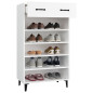 Armoire à chaussures Blanc 60x35x105 cm Bois d ingénierie