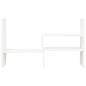 Support pour moniteur Blanc (39 72)x17x43 cm Bois de pin solide