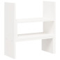 Support pour moniteur Blanc (39 72)x17x43 cm Bois de pin solide