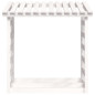 Support pour bois de chauffage Blanc 108x64,5x110cm Bois de pin