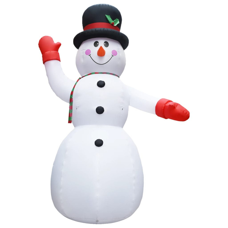 Bonhomme de neige gonflable avec LED IP44 600 cm XXL