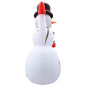 Bonhomme de neige gonflable avec LED IP44 600 cm XXL