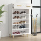 Armoire à chaussures Blanc 60x35x105 cm Bois d ingénierie