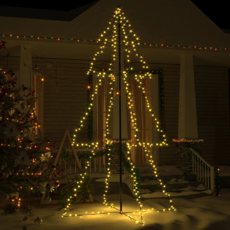 Arbre de Noël cône 300 LED d intérieur d extérieur 120x220 cm