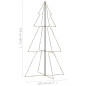 Arbre de Noël cône 300 LED d intérieur d extérieur 120x220 cm