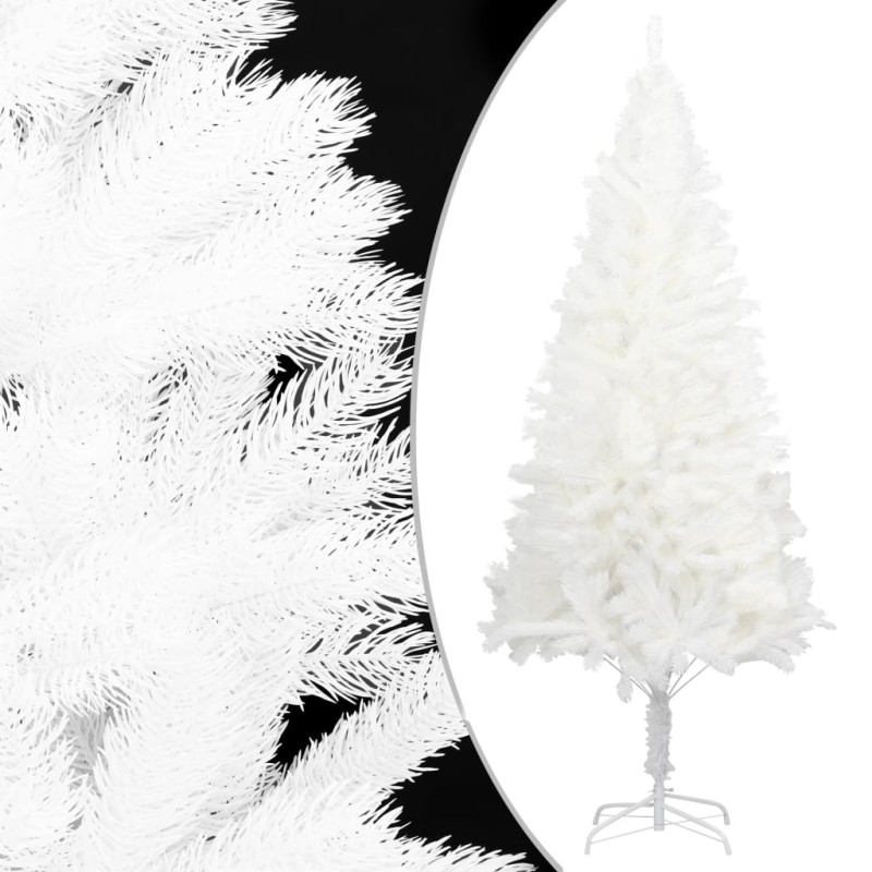 Arbre de Noël artificiel aiguilles réalistes blanc 120 cm