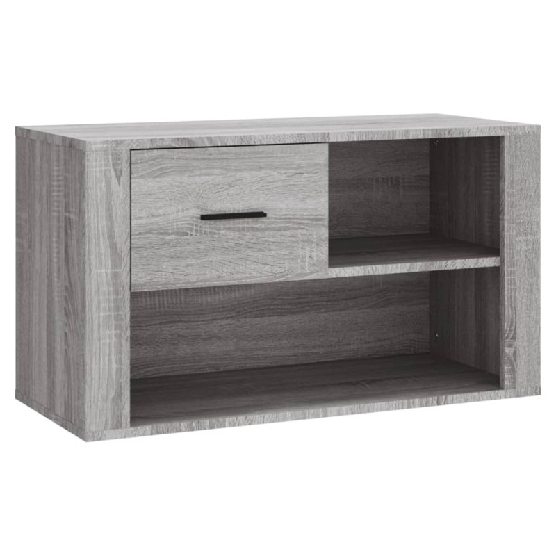 Armoire à chaussures Sonoma gris 80x35x45 cm Bois d ingénierie