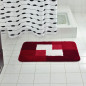 RIDDER Tapis de salle de bains Coins 60 x 90 cm Rouge 7103306