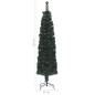 Arbre de Noël artificiel mince et support 120 cm fibre optique