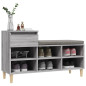 Armoire à chaussures Sonoma gris 102x36x60 cm Bois d ingénierie