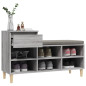 Armoire à chaussures Sonoma gris 102x36x60 cm Bois d ingénierie