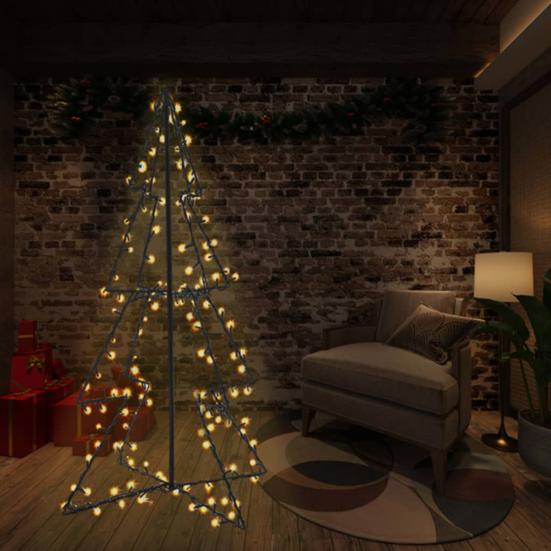 Arbre de Noël cône 240 LED d intérieur d extérieur 115x150 cm