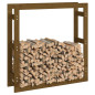 Support de bois de chauffage Marron miel 100x25x100 cm Bois pin