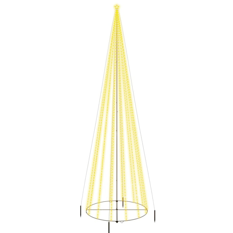 Arbre de Noël cône Blanc chaud 1134 LED 230x800 cm