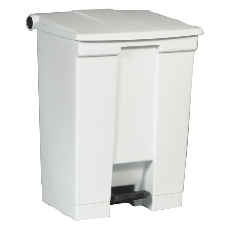 Rubbermaid Poubelle à pédale classique 68,1 L Blanc