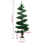 Arbre de Noël hélicoïdal pré éclairé avec pot vert 120 cm PVC