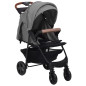 Poussette pour bébé 2 en 1 Gris clair Acier