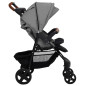 Poussette pour bébé 2 en 1 Gris clair Acier