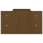 Support de moniteur Marron miel 100x27x15 cm Bois de pin solide