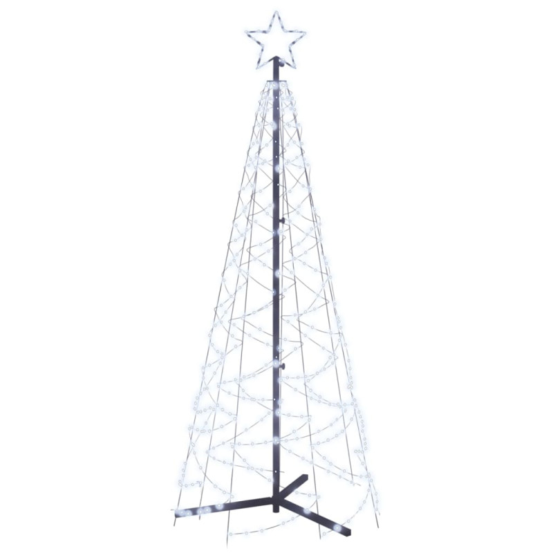 Arbre de Noël cône 200 LED Blanc froid 70x180 cm