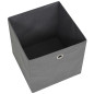 Boîte de rangement 4 pcs Tissu non tissé 32x32x32 cm Gris