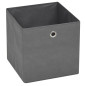 Boîte de rangement 4 pcs Tissu non tissé 32x32x32 cm Gris