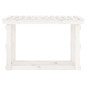 Support pour bois de chauffage Blanc 108x64,5x77 cm Bois de pin