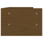 Support de moniteur Marron miel 50x24x16 cm Bois de pin solide