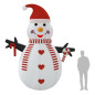 Bonhomme de neige gonflable avec LED 460 cm