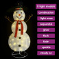 Figurine de bonhomme de neige de Noël à LED Tissu 180 cm