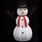 Figurine de bonhomme de neige de Noël à LED Tissu 90 cm