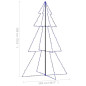 Arbre de Noël cône 240 LED d intérieur d extérieur 118x180 cm