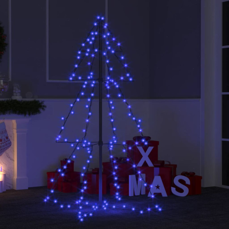 Arbre de Noël cône 160 LED d intérieur d extérieur 78x120 cm