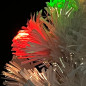 Arbre de Noël artificiel pré éclairé blanc 64 cm fibre optique