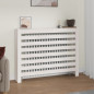 Cache radiateur Blanc 108,5x19x84 cm Bois massif de pin