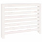 Cache radiateur Blanc 108,5x19x84 cm Bois massif de pin